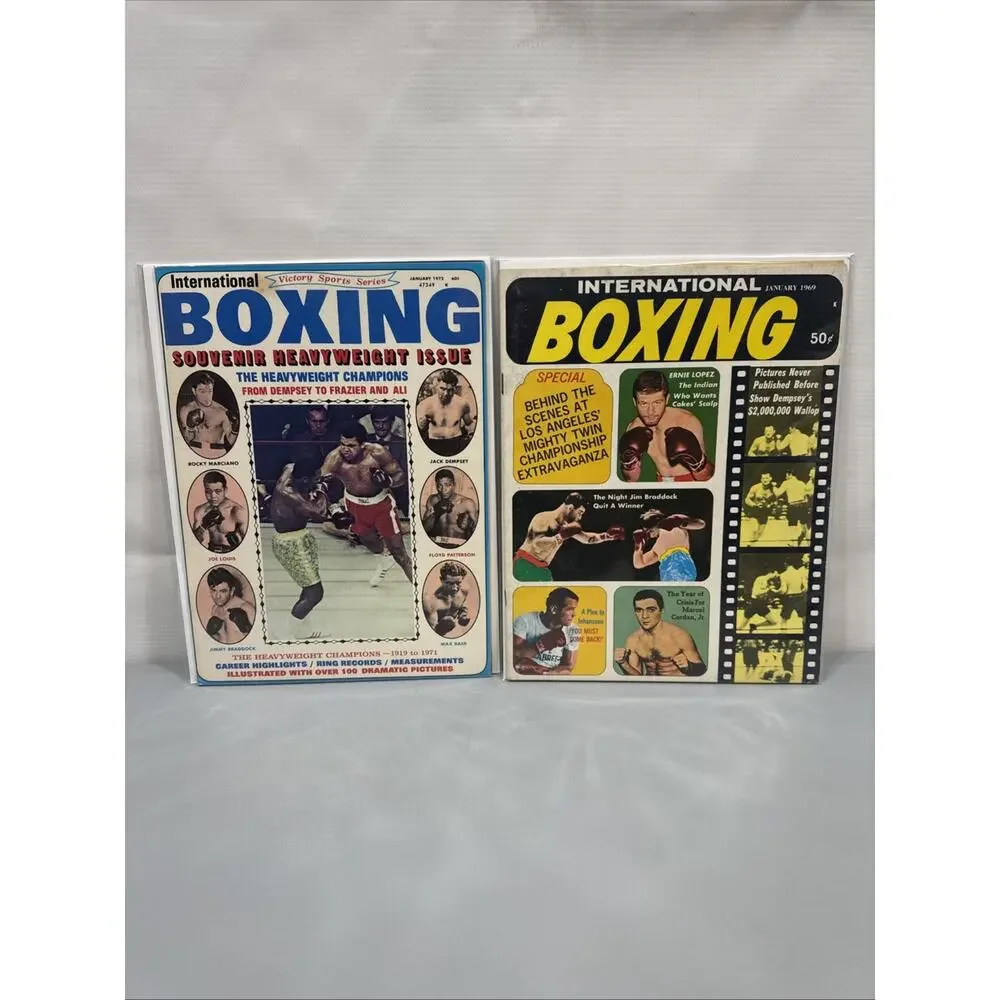 Vintage International Boxing Magazine Lot of 13 1969-1982 Forman Muhammad Ali